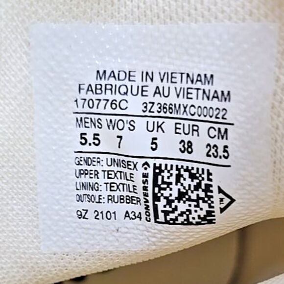 Converse 170776C Run Star Hike Women's Size 7 Washed Florals Shoes NEW With Box - Picture 10 of 11